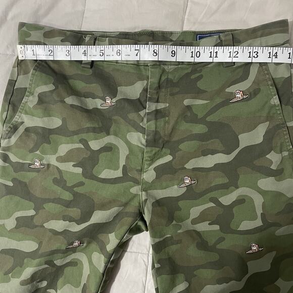 Vineyard Vines Camo Breaker Shorts Boys Size 18 Embroidered Dog Surfboard Preppy - Picture 3 of 9